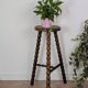 Paire tabourets tripodes