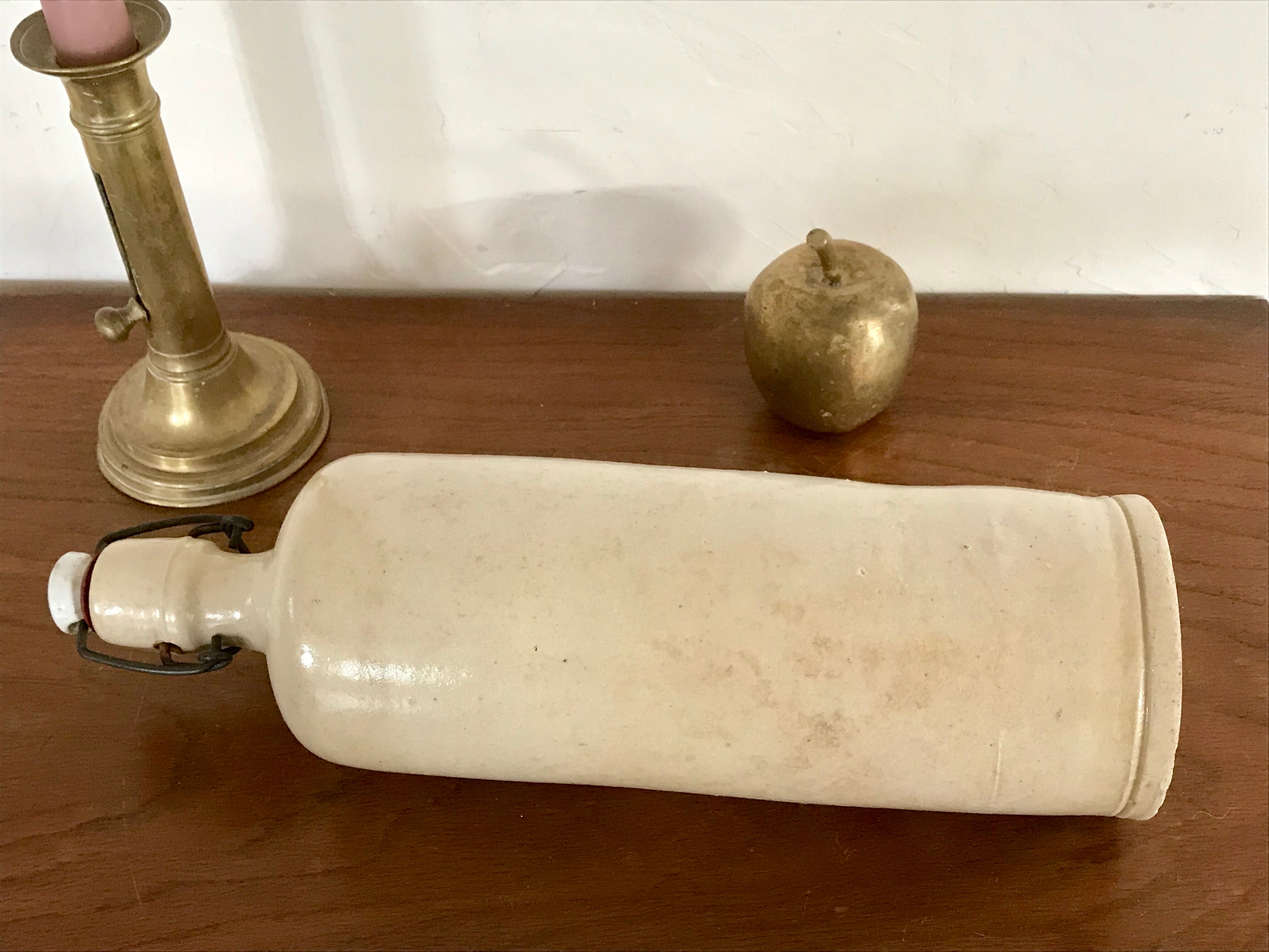 Glazed stoneware bottle