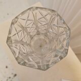 Vase en verre taillé