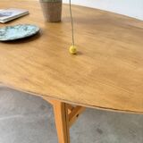 Oval coffee table beech 1980 Aalto Ikea