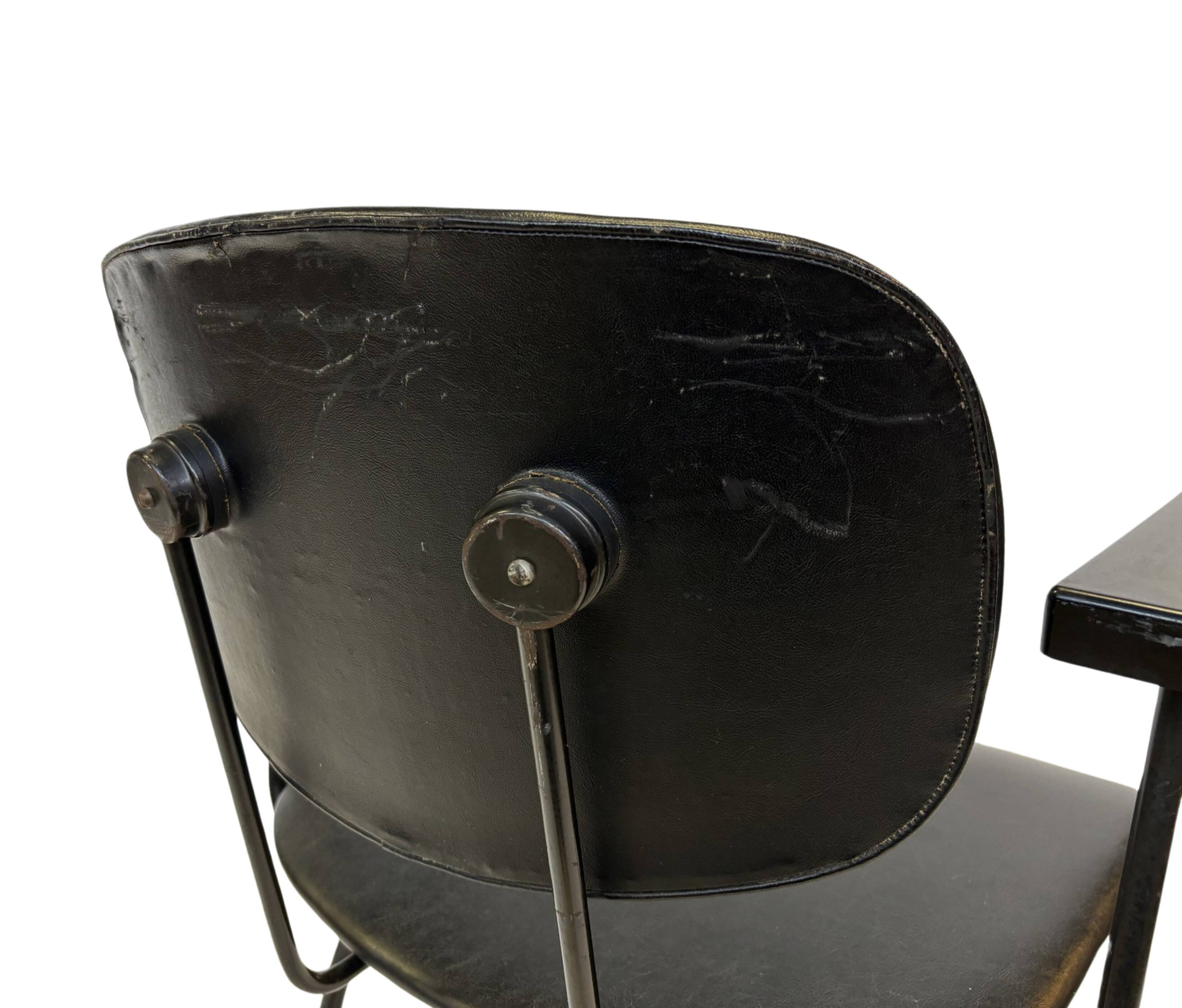 Vintage Gispen model 216 chair Wim Rietveld Design