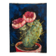 Peinture ancienne huile sur toile cactus signée Claudel
