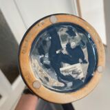 Large navy blue vase / king design "handmade"