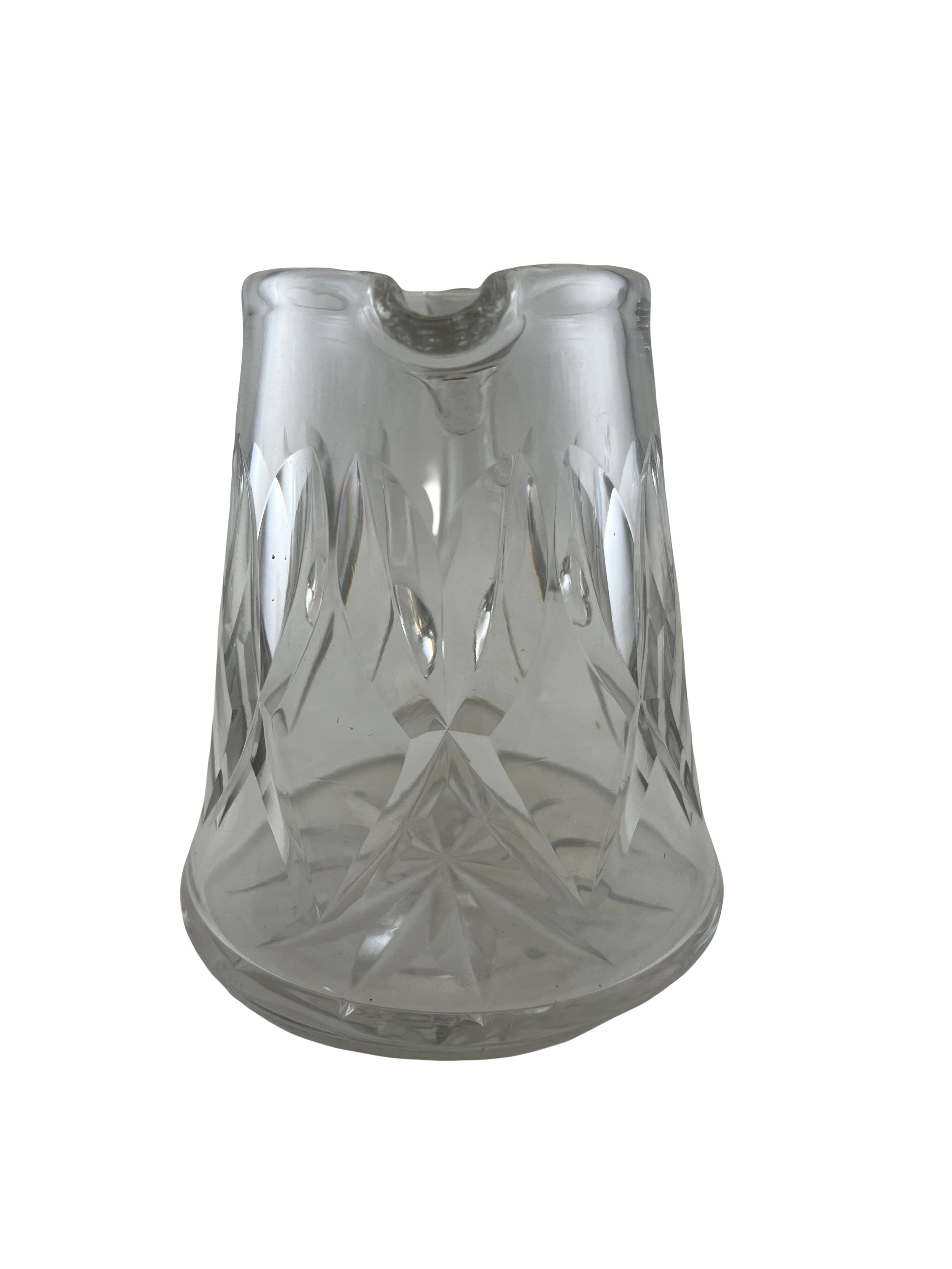 Saint Louis crystal pitcher carafe signed
