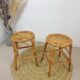 Vintage rattan stools