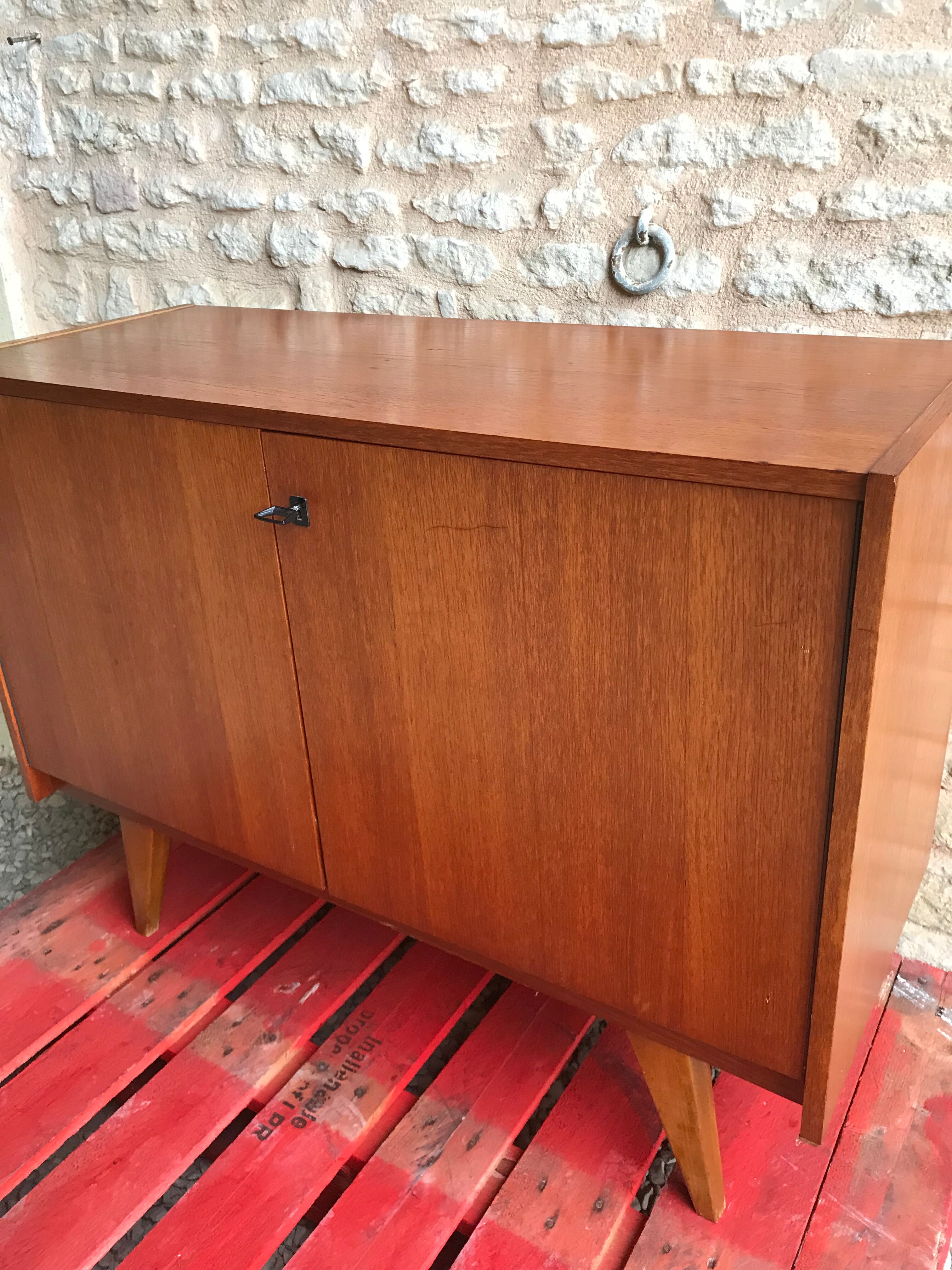 Vintage sideboard feet compass 1960's
