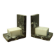 Pair of Art Deco marble bookends