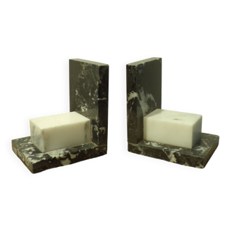 Pair of Art Deco marble bookends
