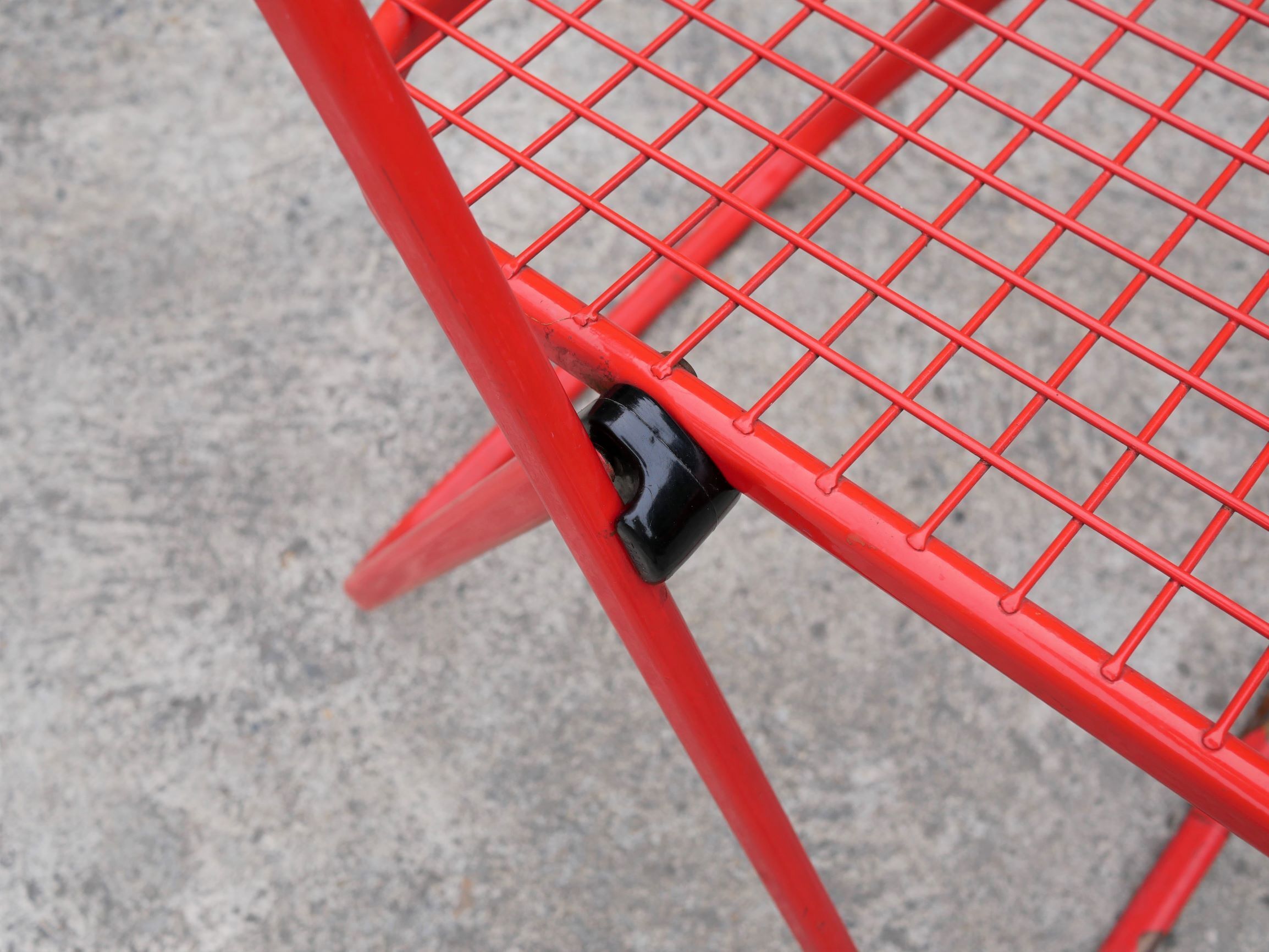 Metal folding chair by Talin editions, years 70
