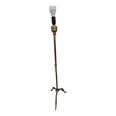 Antique brass and onyx floor lamp - classic style