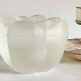 VINTAGE Glass and Silver Metal CANDLE HOLDERS