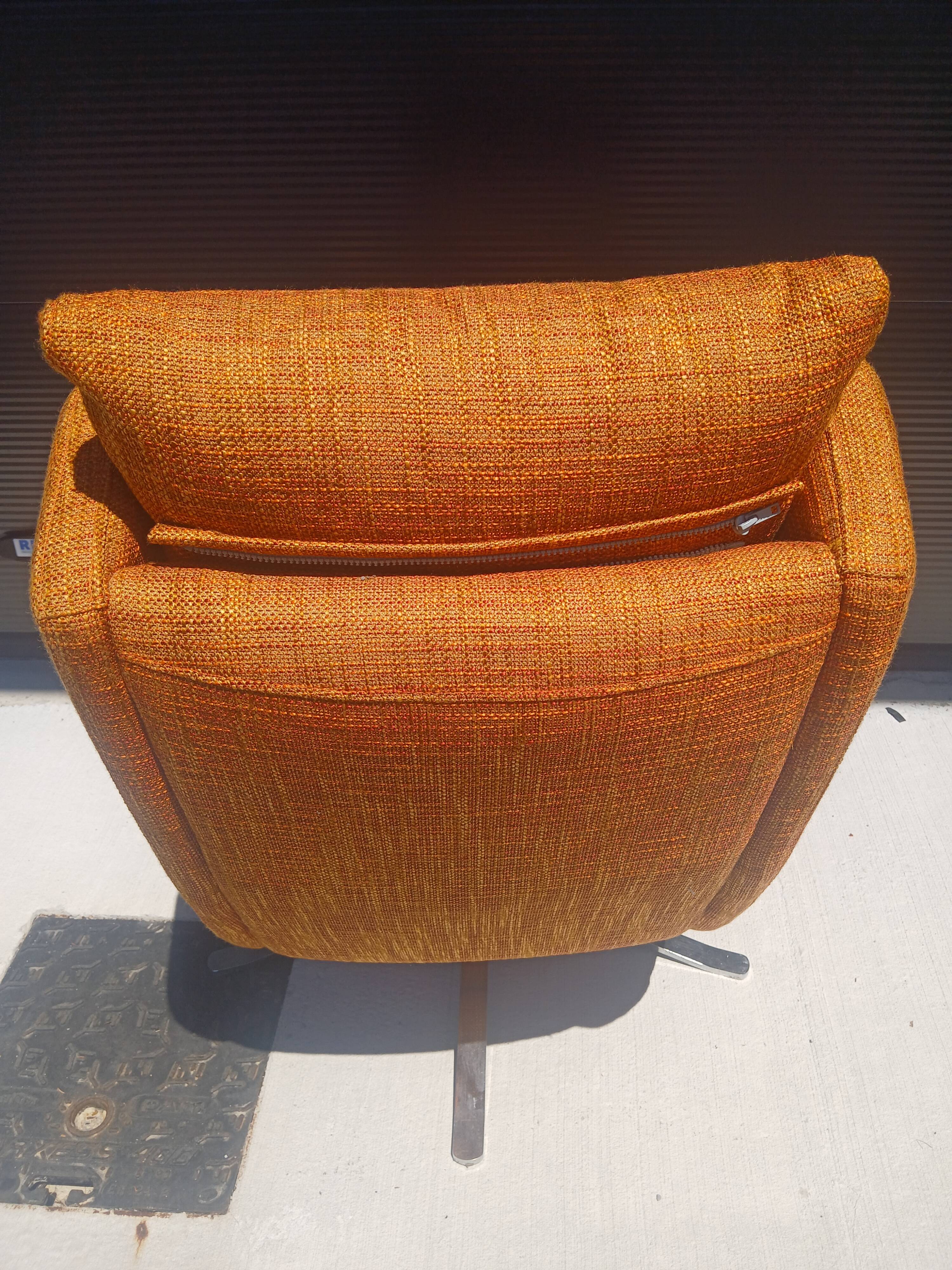 Fama lenny designer armchair and footrest