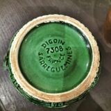 Slurry pitcher digoin sarrreguemines model 7308 green braiding
