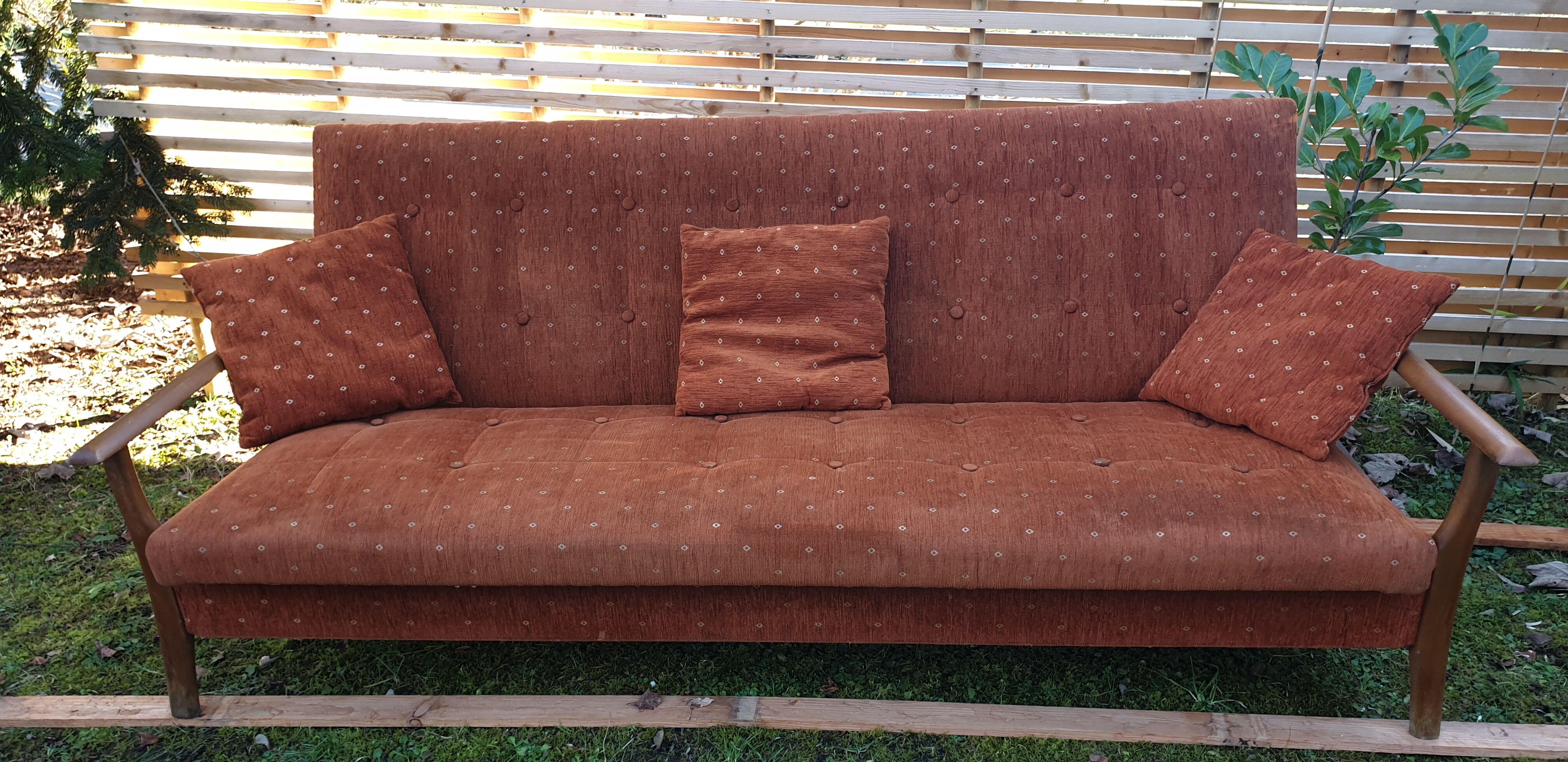 Three-seater sofa bed