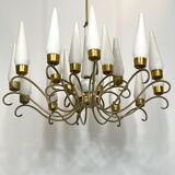 Arredoluce Monza 18 lights chandelier from 50s