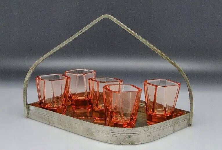 B1J Art Deco Tray for Glasses