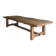 Table de Ferme Kingstone en Chêne Massif ancien - 250 cm de long