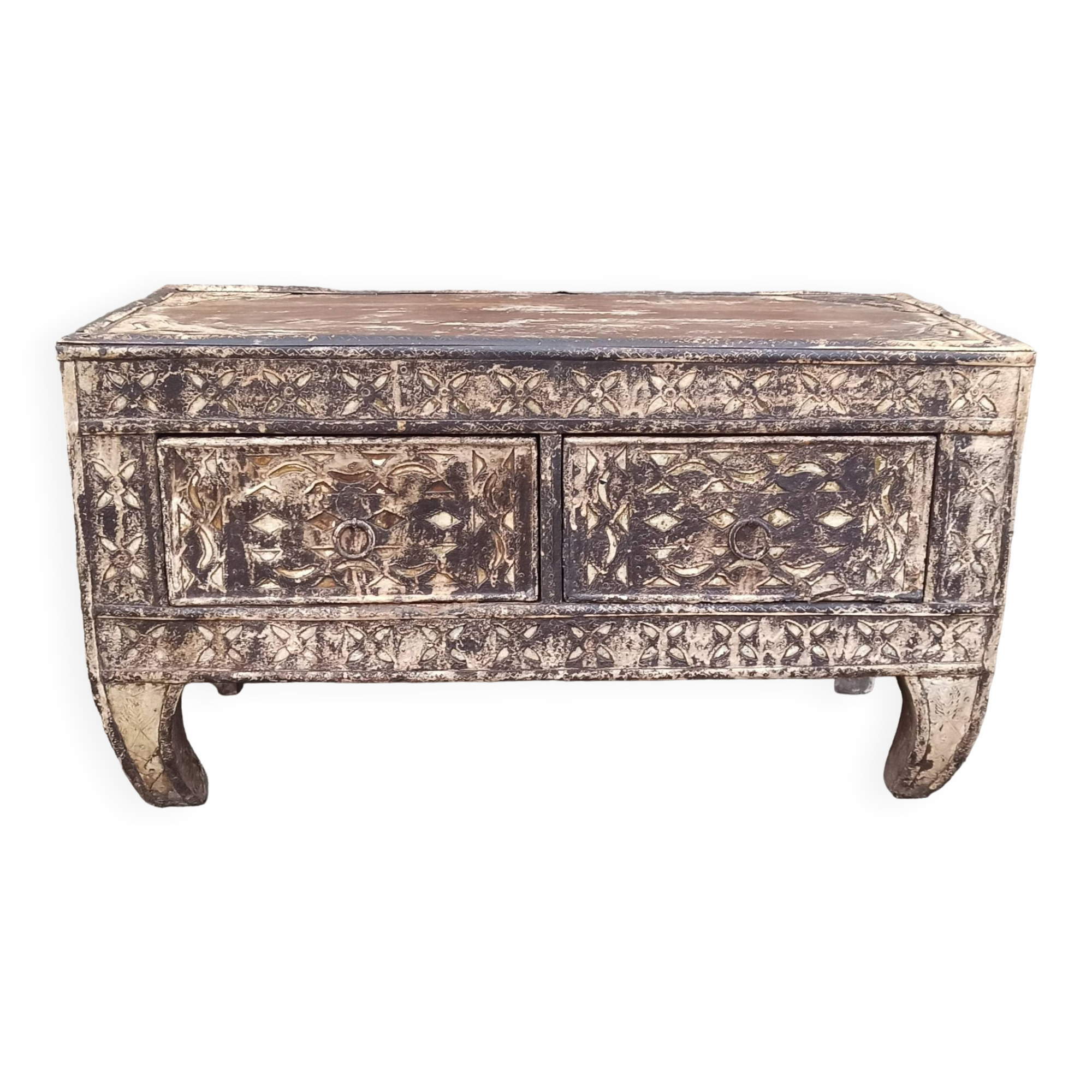 Small old chest with two drawers