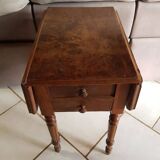 Work table with 2 flaps and 3 drawers