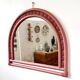Miroir en bambou terracotta