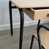 Desk set and school chair