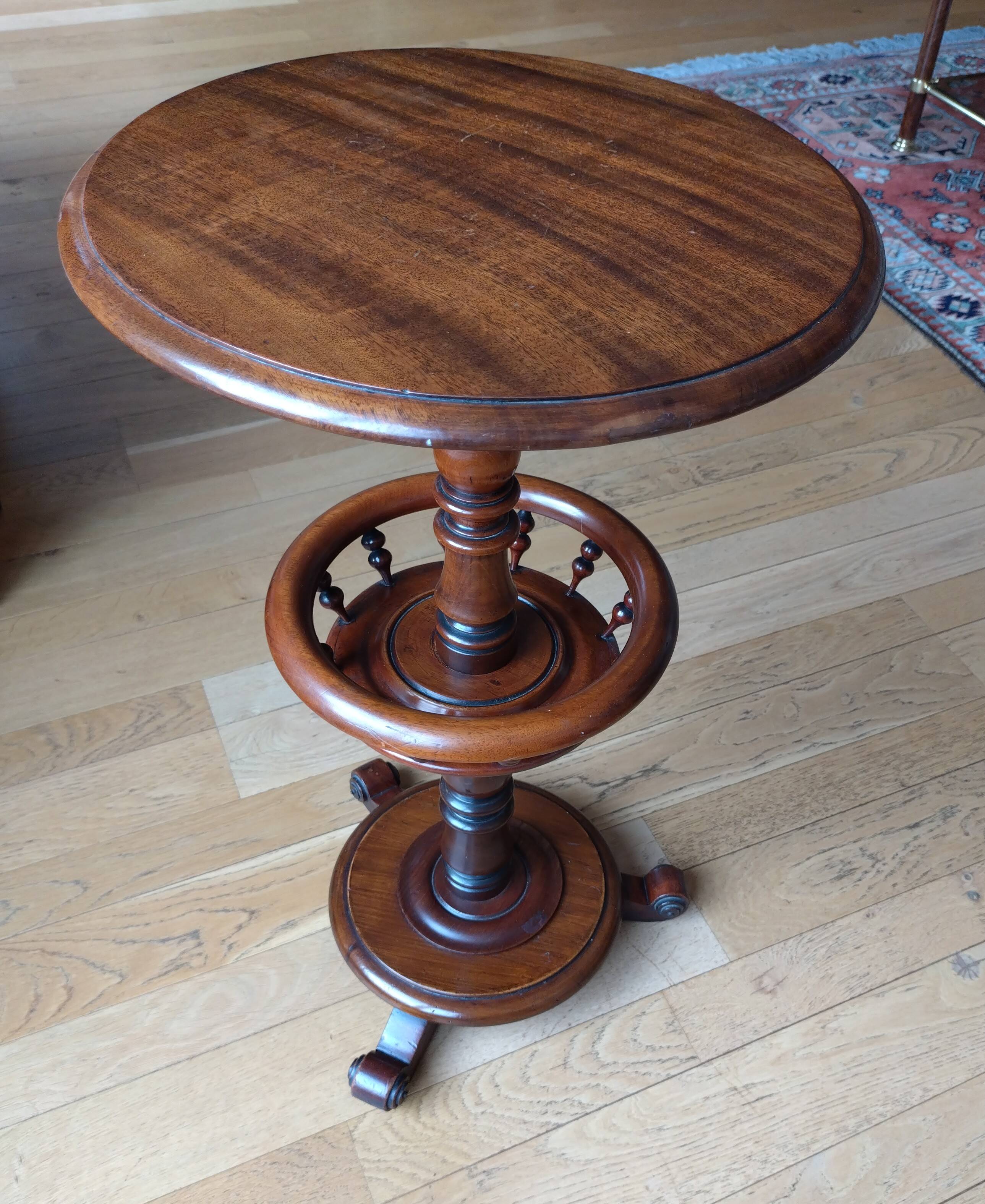 Round side table