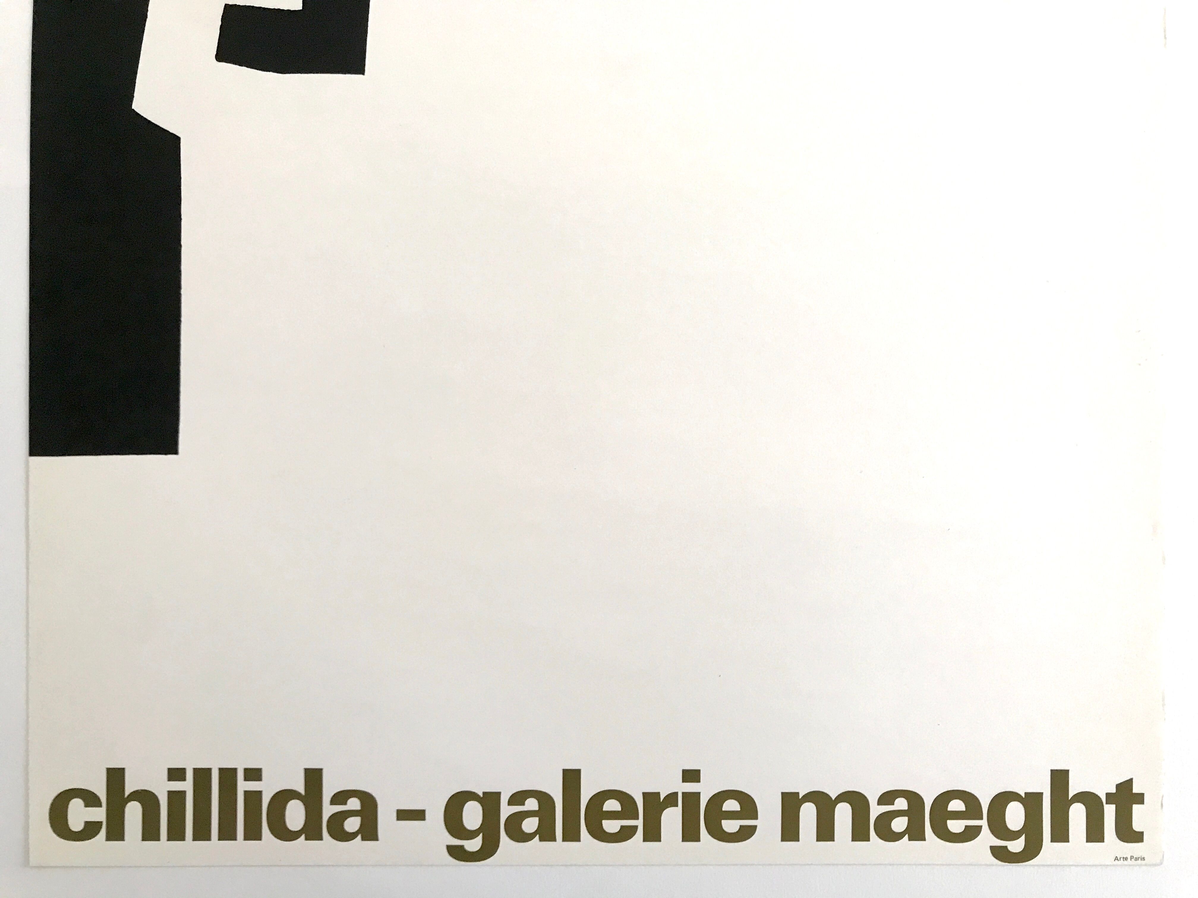 Affiche originale d'Eduardo Chillida, Galerie Maeght, 1973