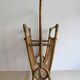 1960s Czechoslovak Rattan Magazine Rack with Tall Handle