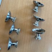 6 vintage stainless steel cups