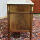 Louis XVI commode in mahogany with a marble top from the 1950s.