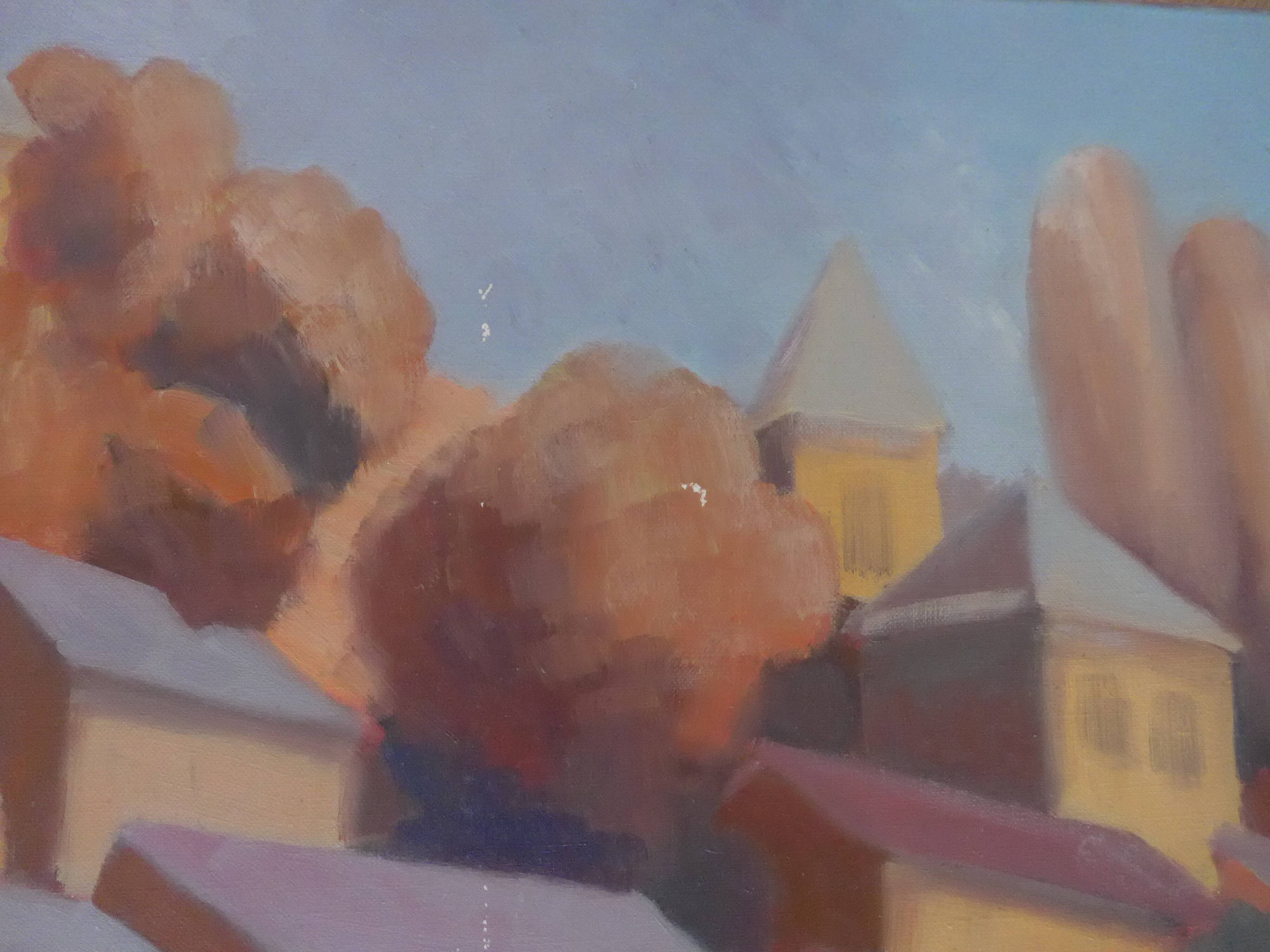 Canvas mountain village