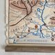 Vintage school map 1950 double-sided "The Garonne / the Rhône"