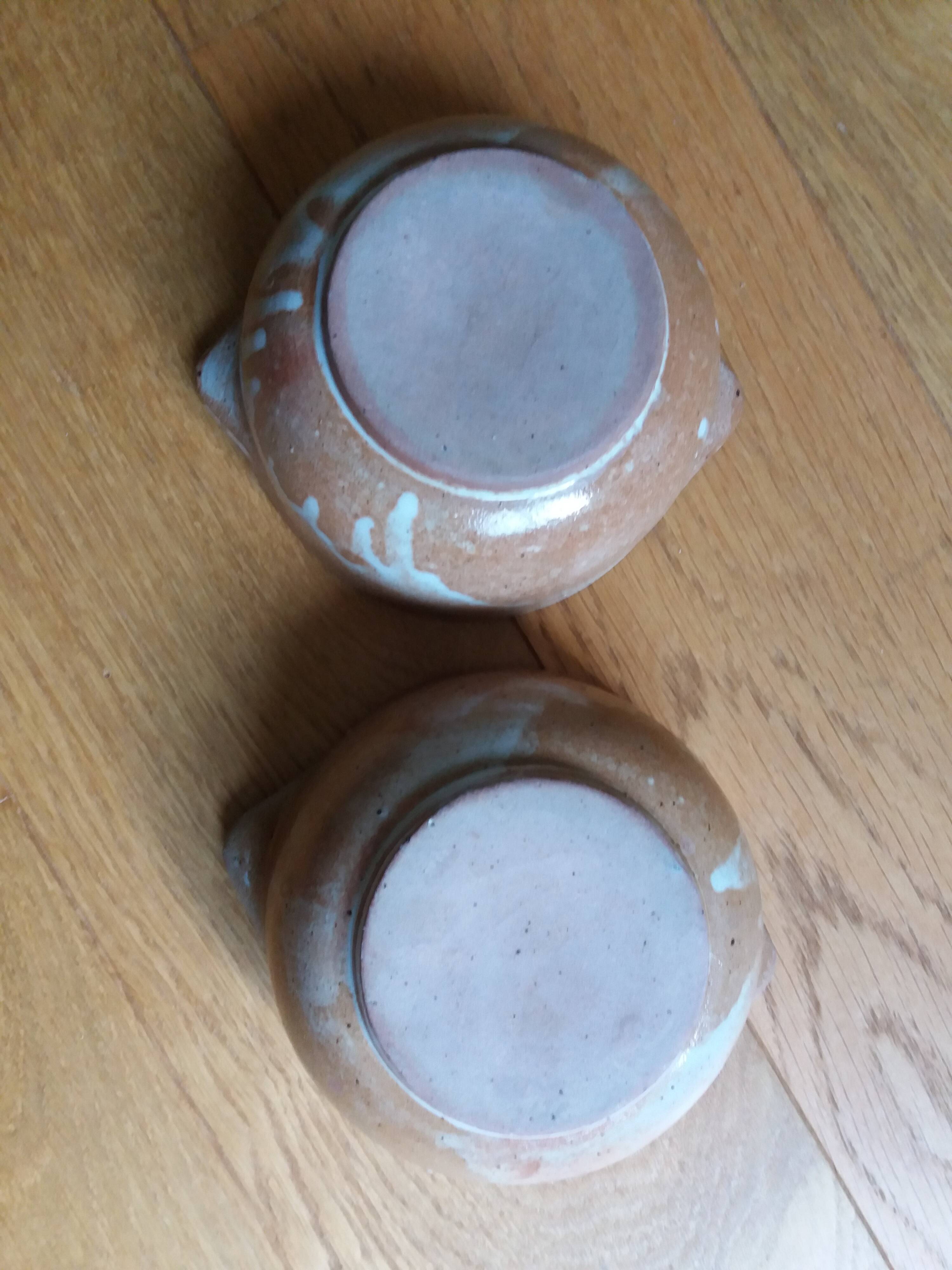 Stoneware ear bowls