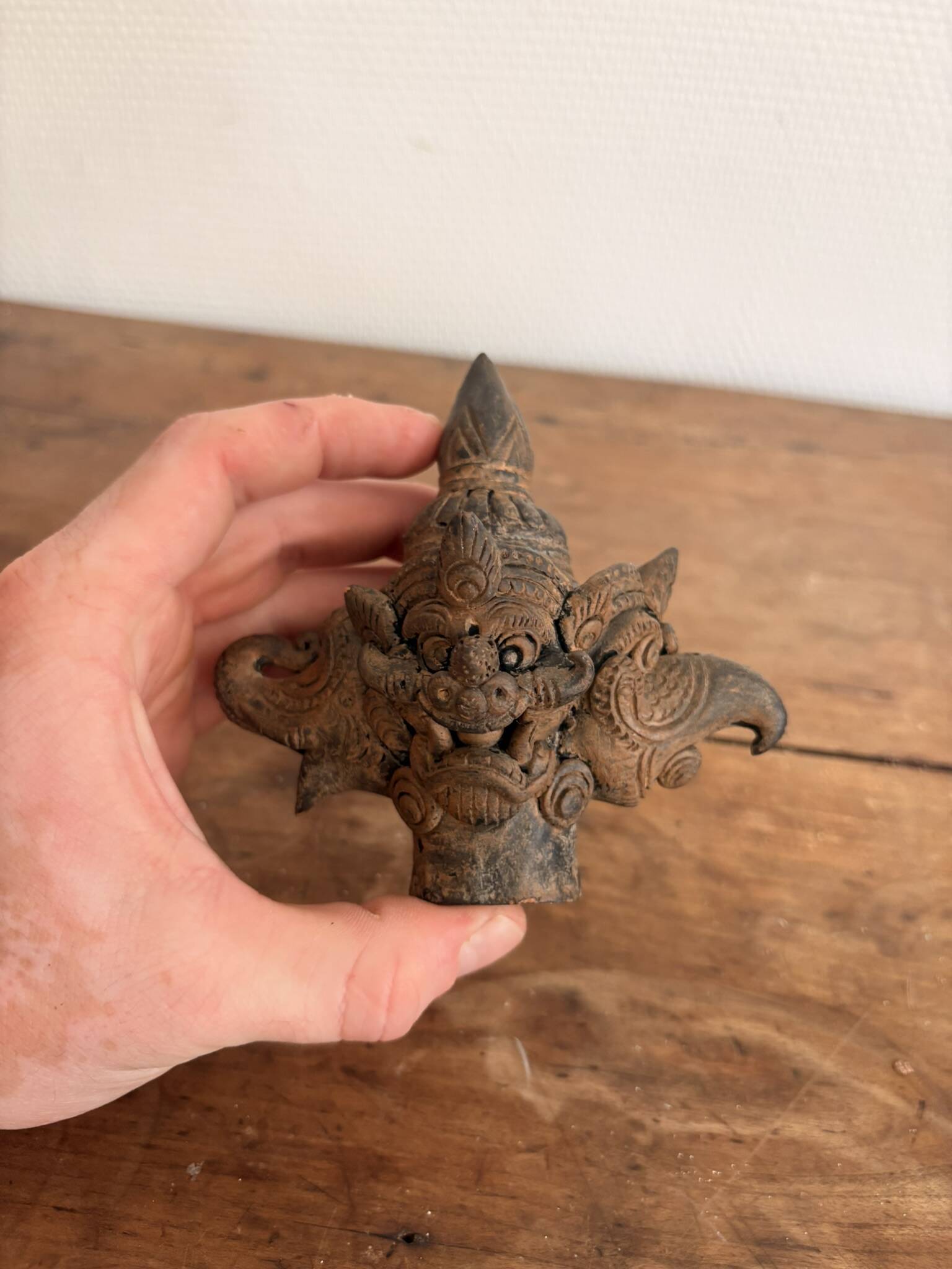 Trimurti Head Mask Deity Demon Kala Bird Garuda Indonesia Bali