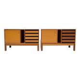 Paire de buffets en bois modernes par Christian Hvidt