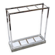 Art Deco umbrella holder in chromed metal