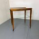 Mid-century scandinavian teak and glass trolley side table, 1950s