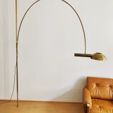 stunning Mid Century Modern brass UNA arc lamp by Florian Schulz