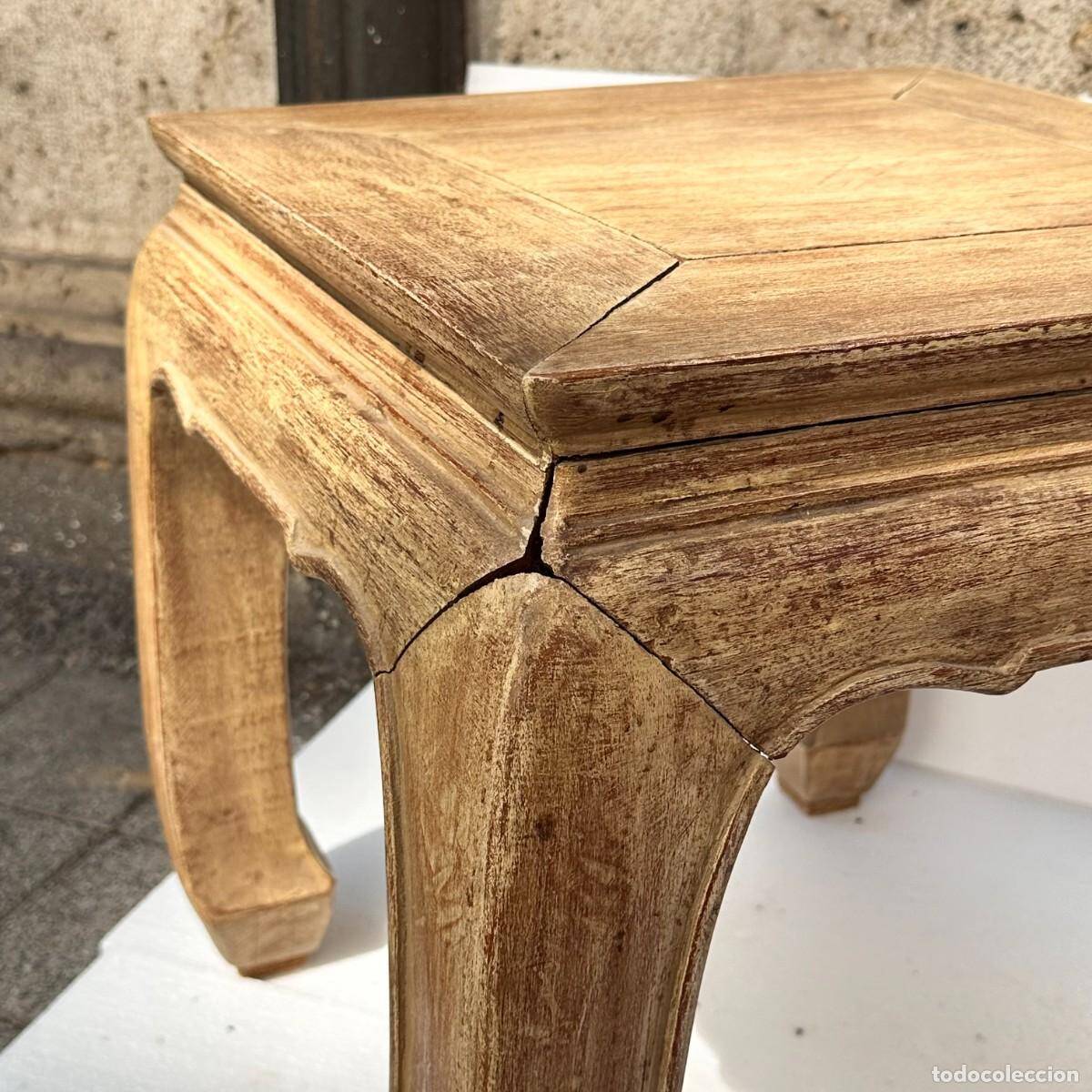 2 tables d'appoint en bois d'orme, Chine années 50