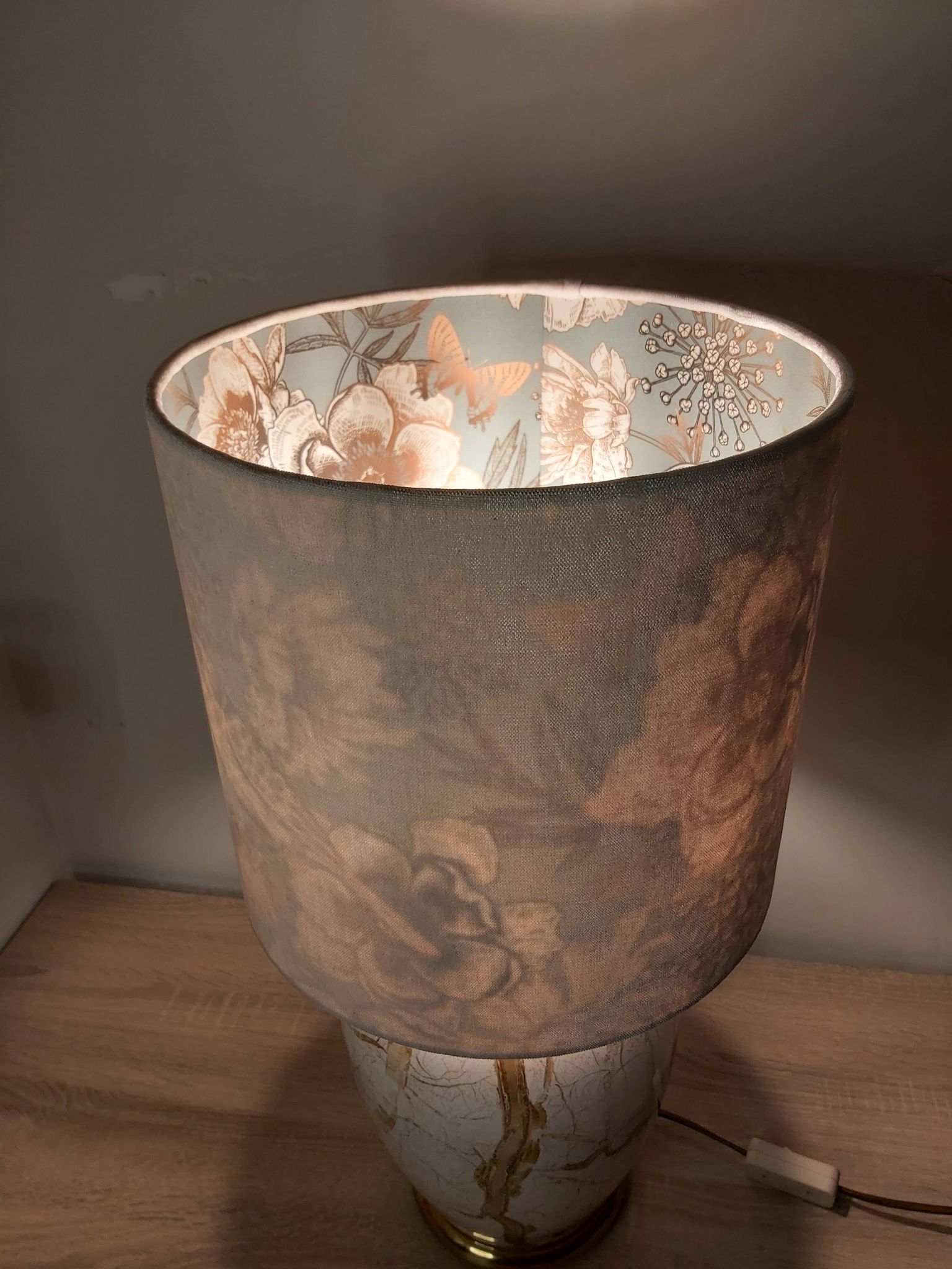 Lampe en céramique, années 1980