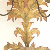 Large pair of painted metal wall lights, 1970s Italy.