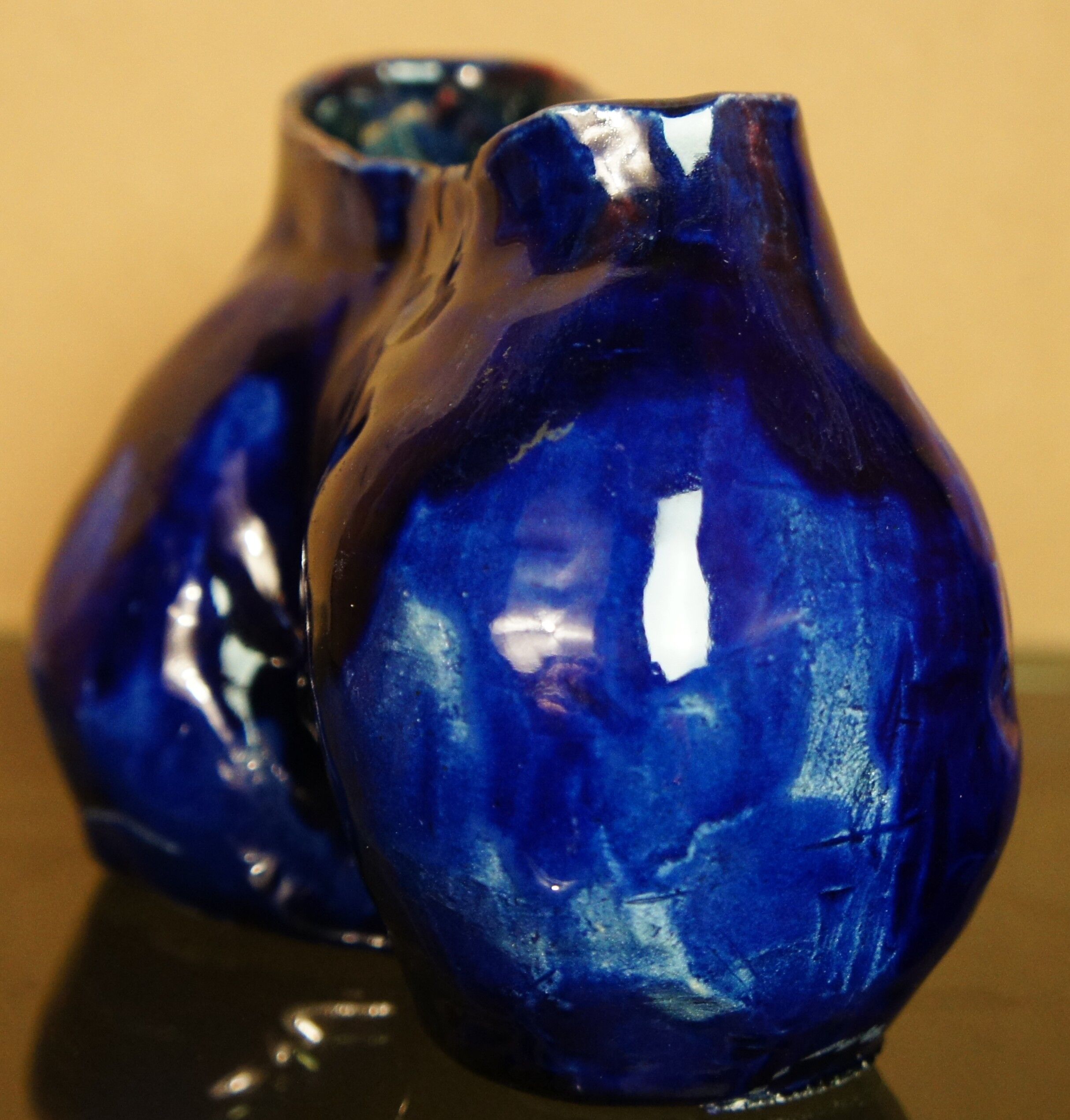 Hand-modeled "Popotin" terracotta vase