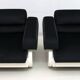 Pair of Mid-Century Modern Italian Velvet Armchairs, 1960s