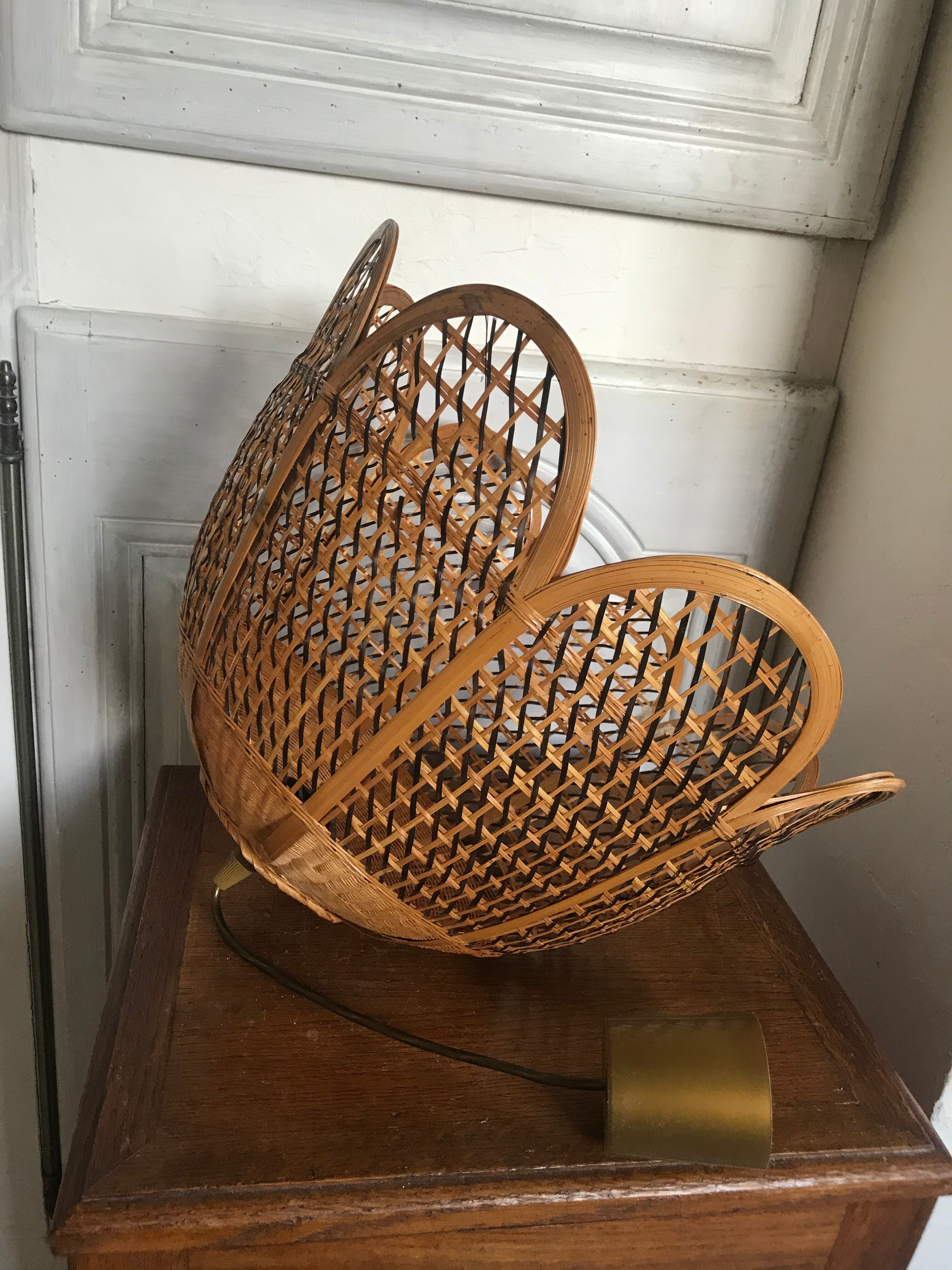 Vintage rattan hanging