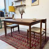 Extendable teak table, Denmark 1960s/1970s, mid-c vntg