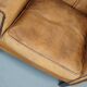 Vintage Dutch cognac coloured leather club chair