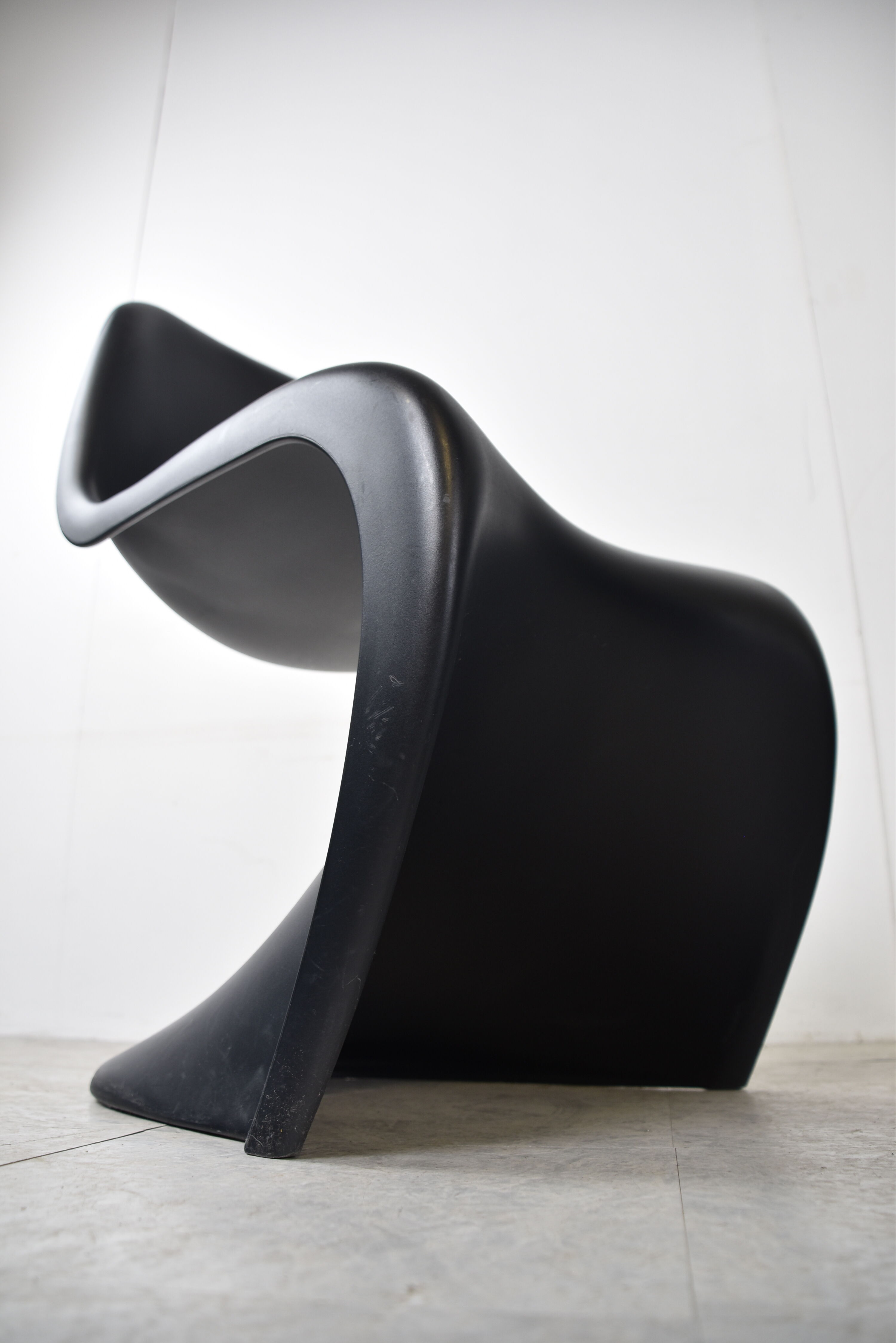 Black panton dining chairs, set of 8