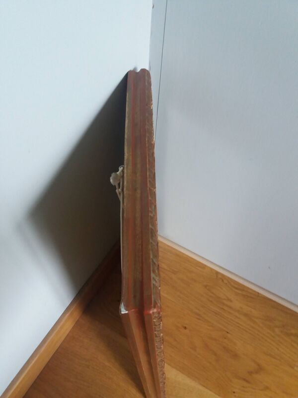 Photo ancienne portrait encadré bois et stuc