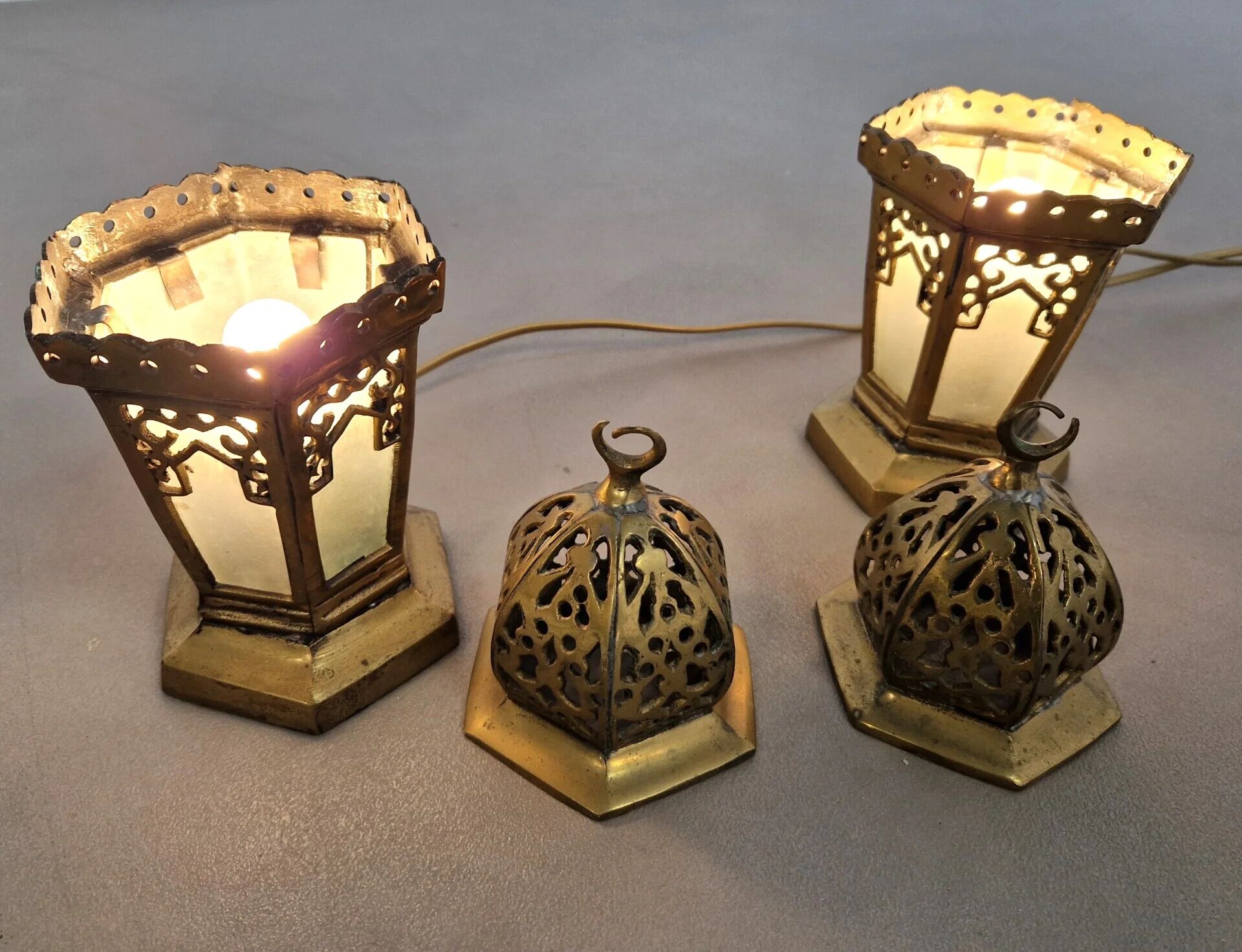 Set of vintage Moorish lights | Brass | 1970s