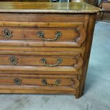 Commode 3 tiroirs en merisier du xvii ème siecle